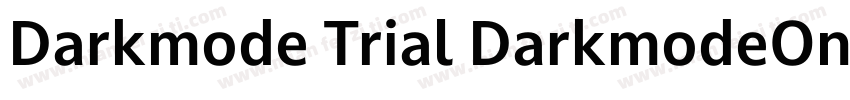 Darkmode Trial DarkmodeOn字体转换